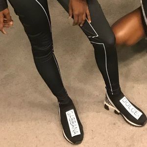 dolce and gabbana sorrento on feet